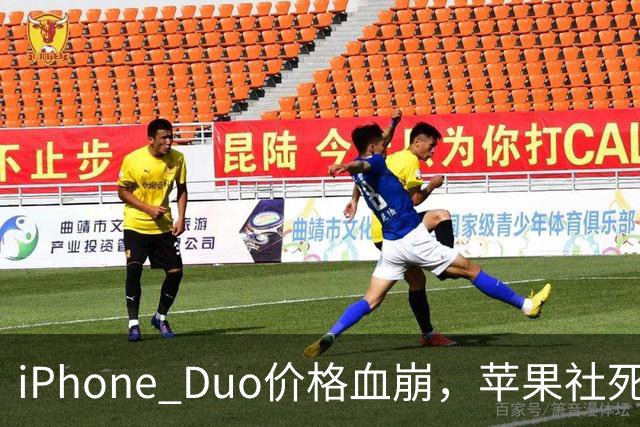 iPhone Duo价格血崩，苹果社死了